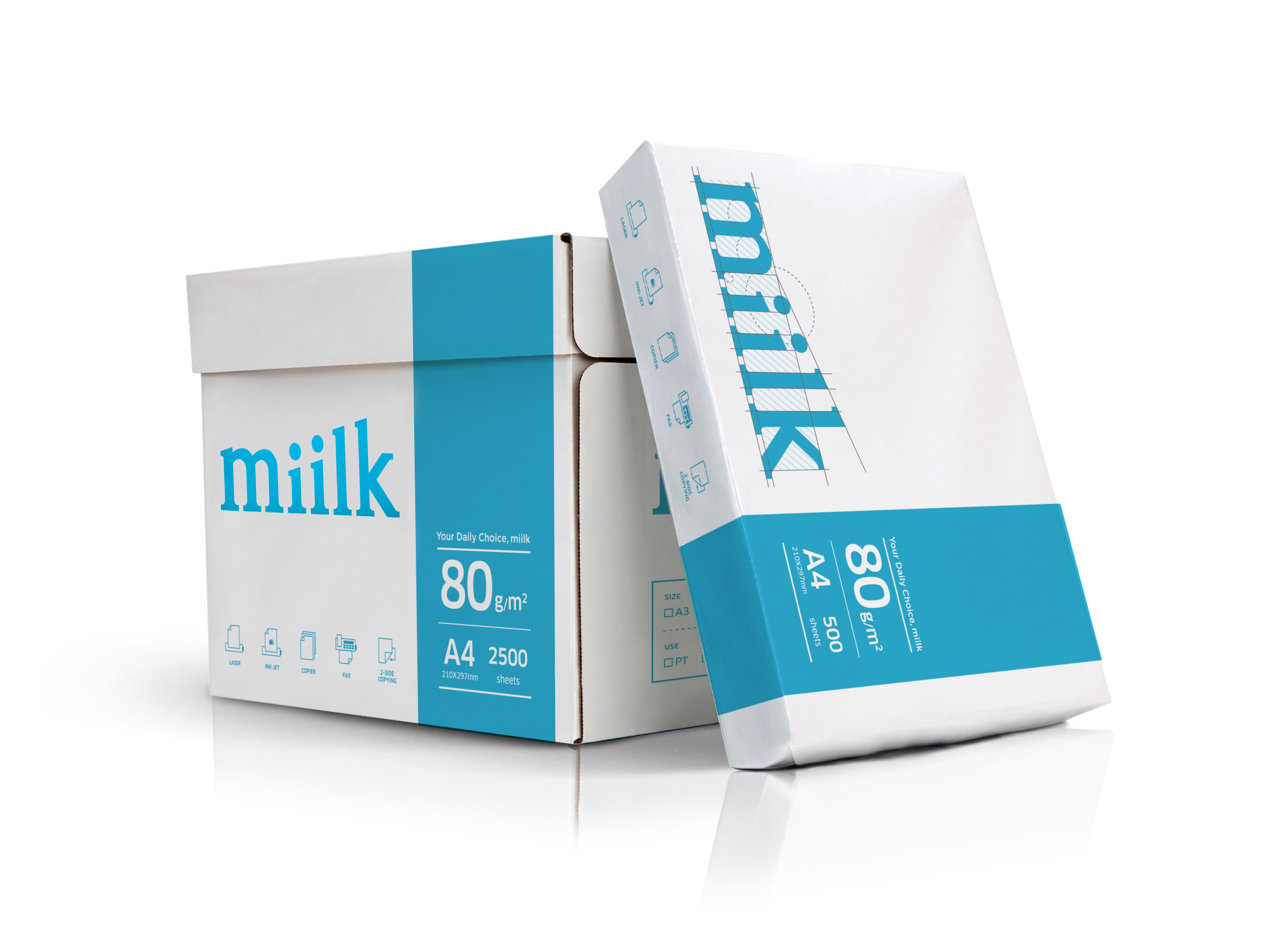 밀크 80g A4 1박스 2500매 [특가!!]